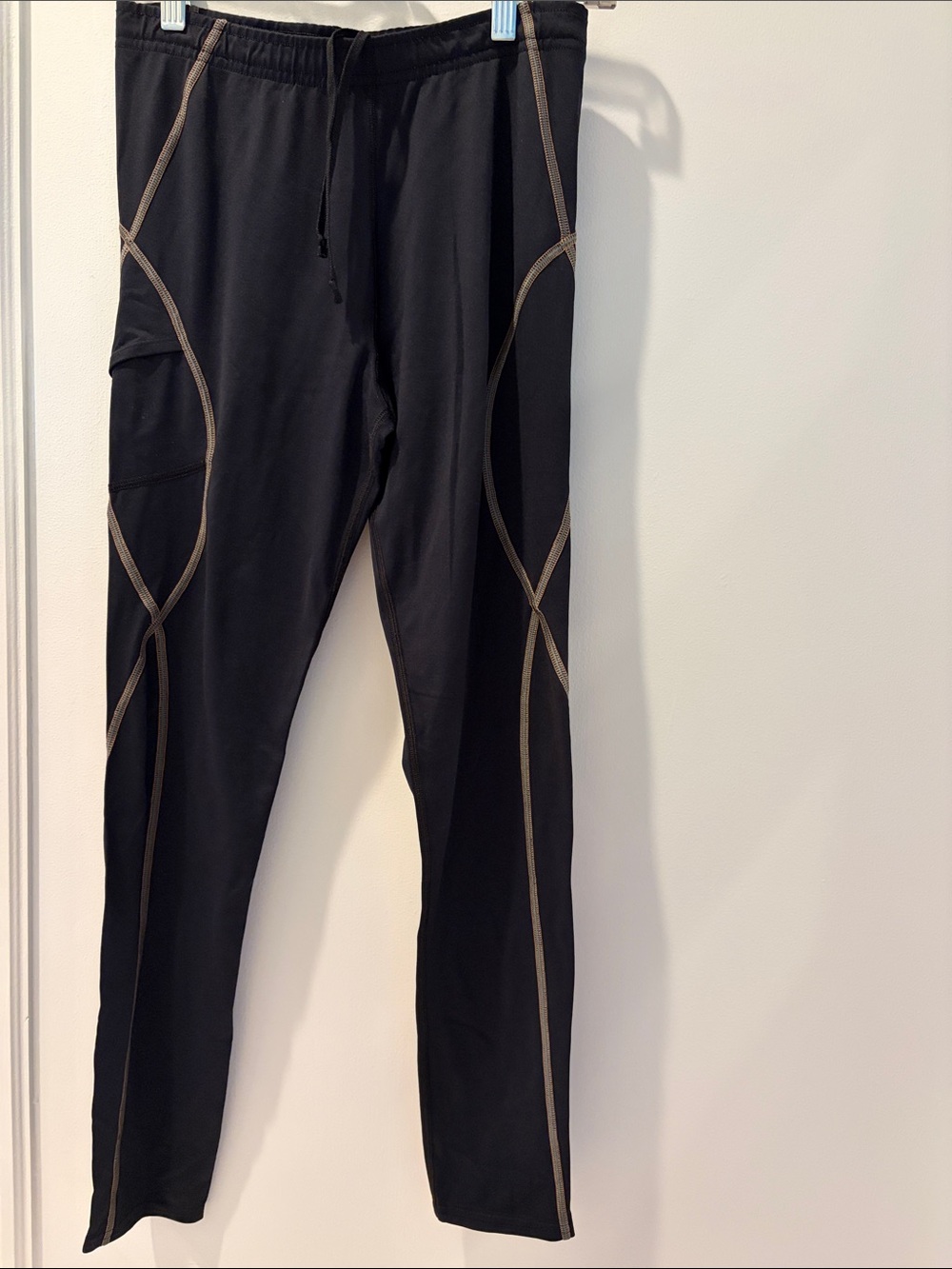Tommie Copper Black Active Jogger Pants with Contrasting Stitch Detail